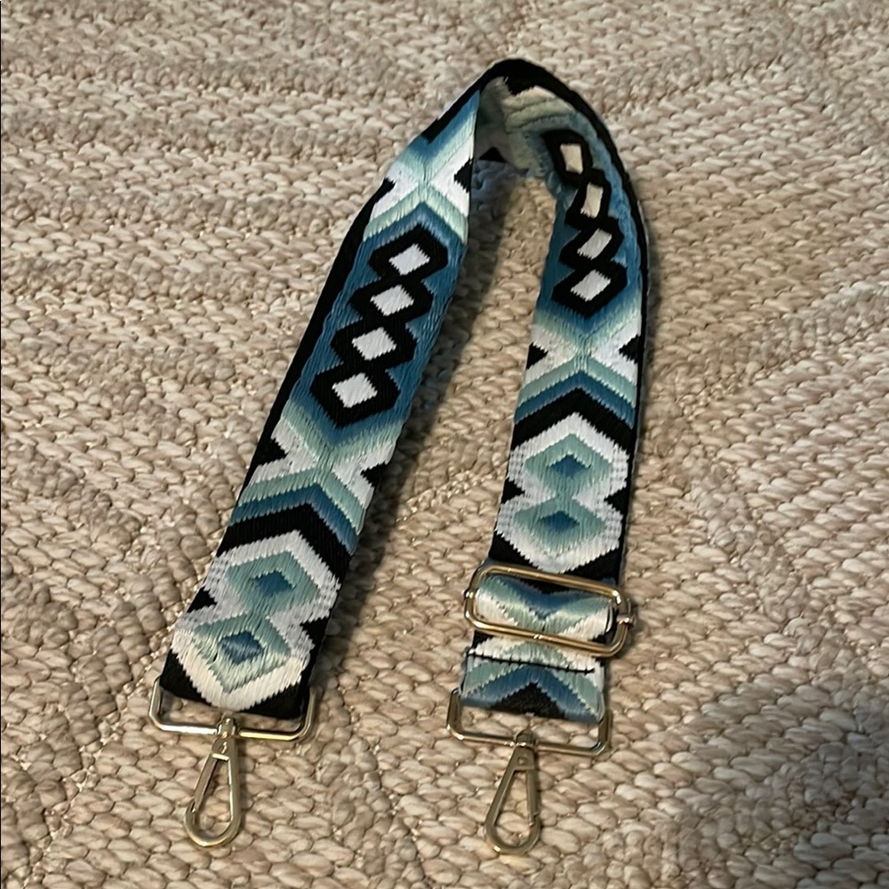 Geometric Patterned Bag Strap - image 1